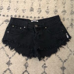 One teaspoon black Bonitas shorts 26